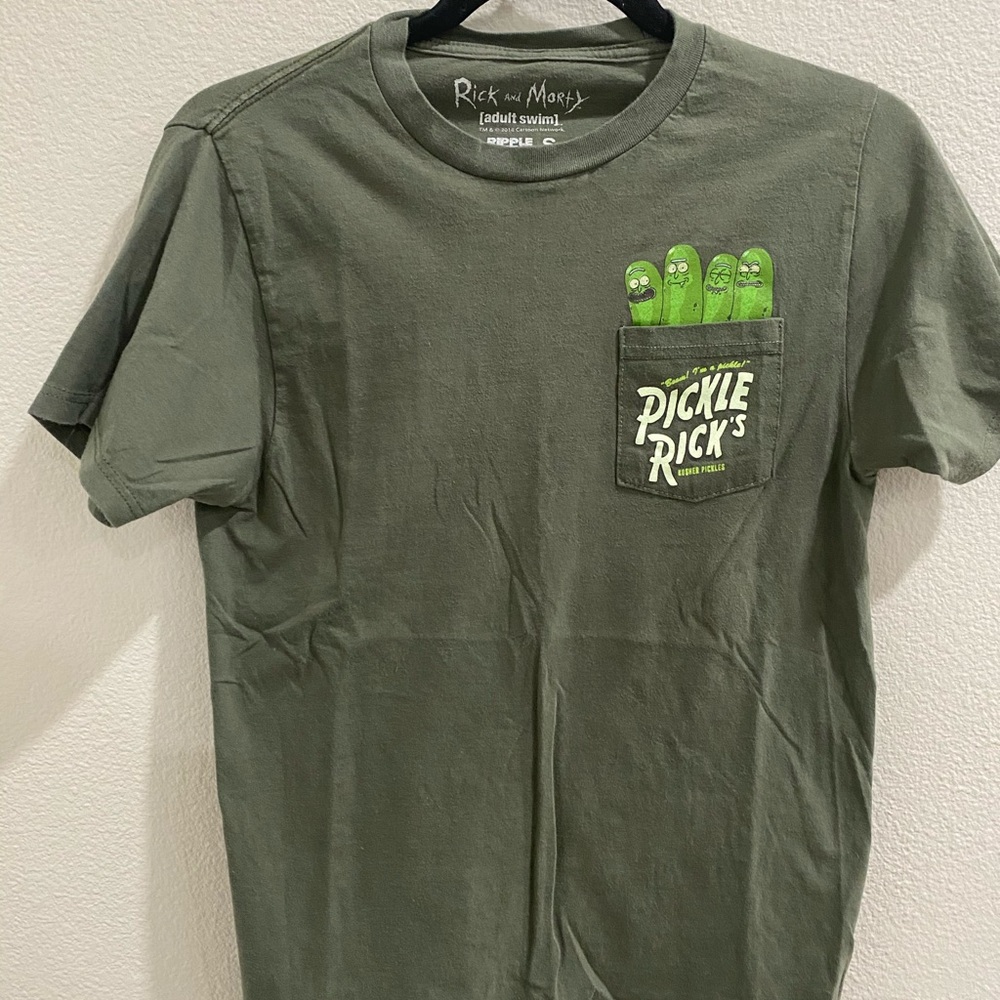 Box Lunch Pickle Rick shirt